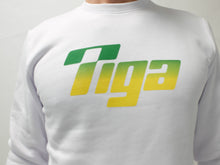 Laden Sie das Bild in den Galerie-Viewer, sweat shirt tiga vintage blanc